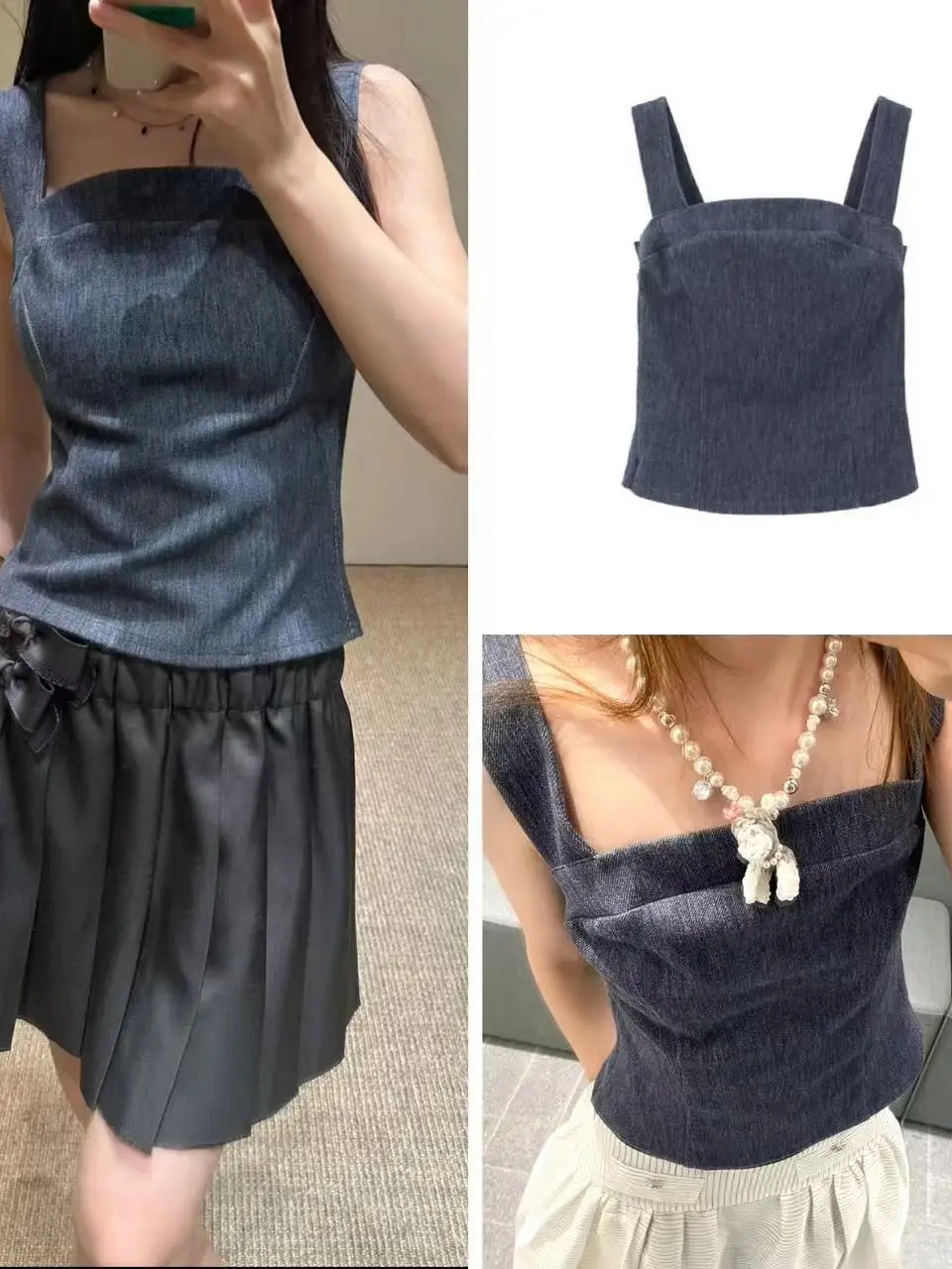 Versatile Color Vest Top Women's Fashion Commute Style Slim Fit Short Length No Chest Pad Pure Color Retro New 25ss
Versatile Color Vest Top Women's Fashion Commute Style Slim Fit Short Length No Chest Pad Pure Color Retro New 25ss