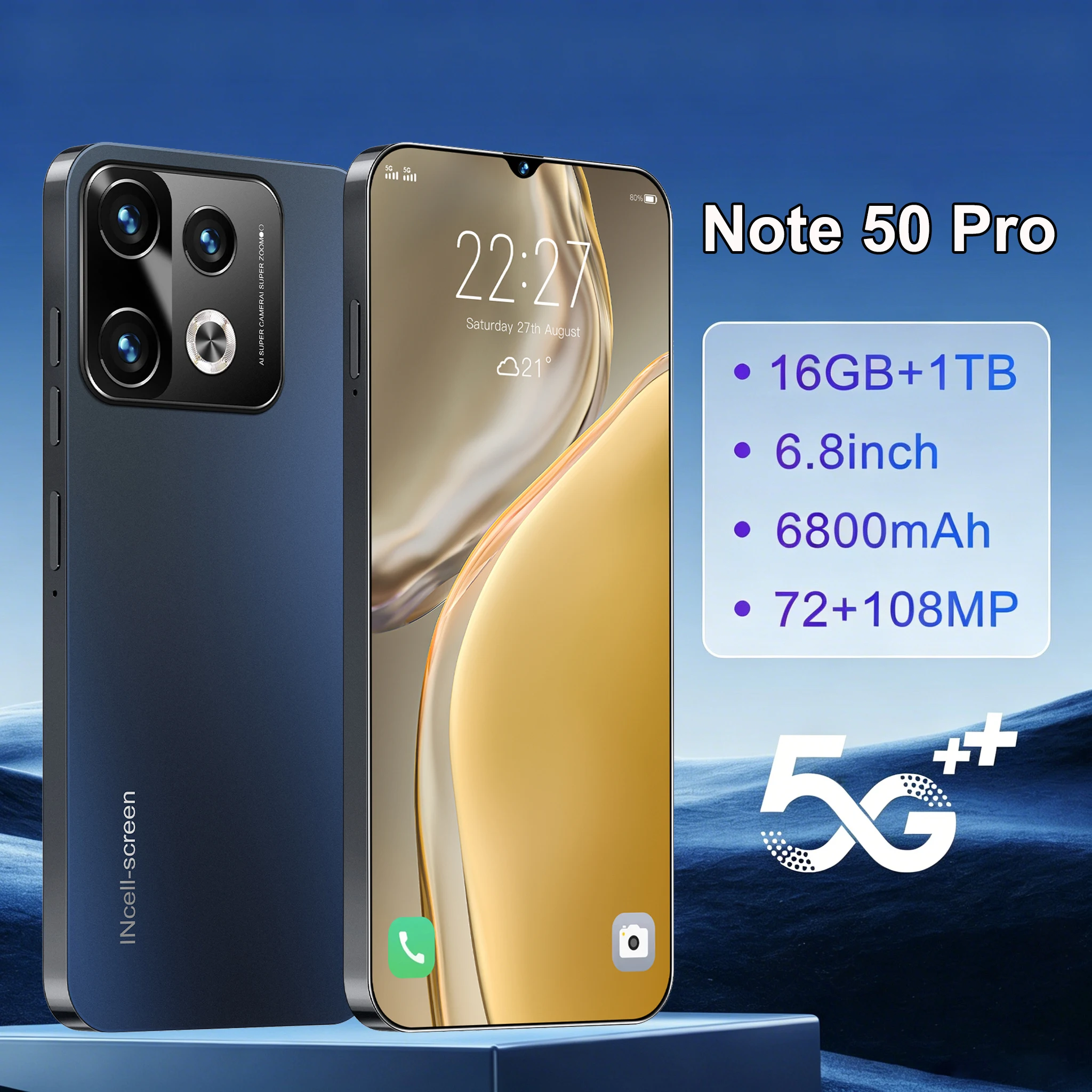 2026 New High Quality Note 50 Pro Original Intelligent 4G 5G Dual Card Dual Standby System Global Version 6800mAh Battery
2026 New High Quality Note 50 Pro Original Intelligent 4G 5G Dual Card Dual Standby System Global Version 6800mAh Battery