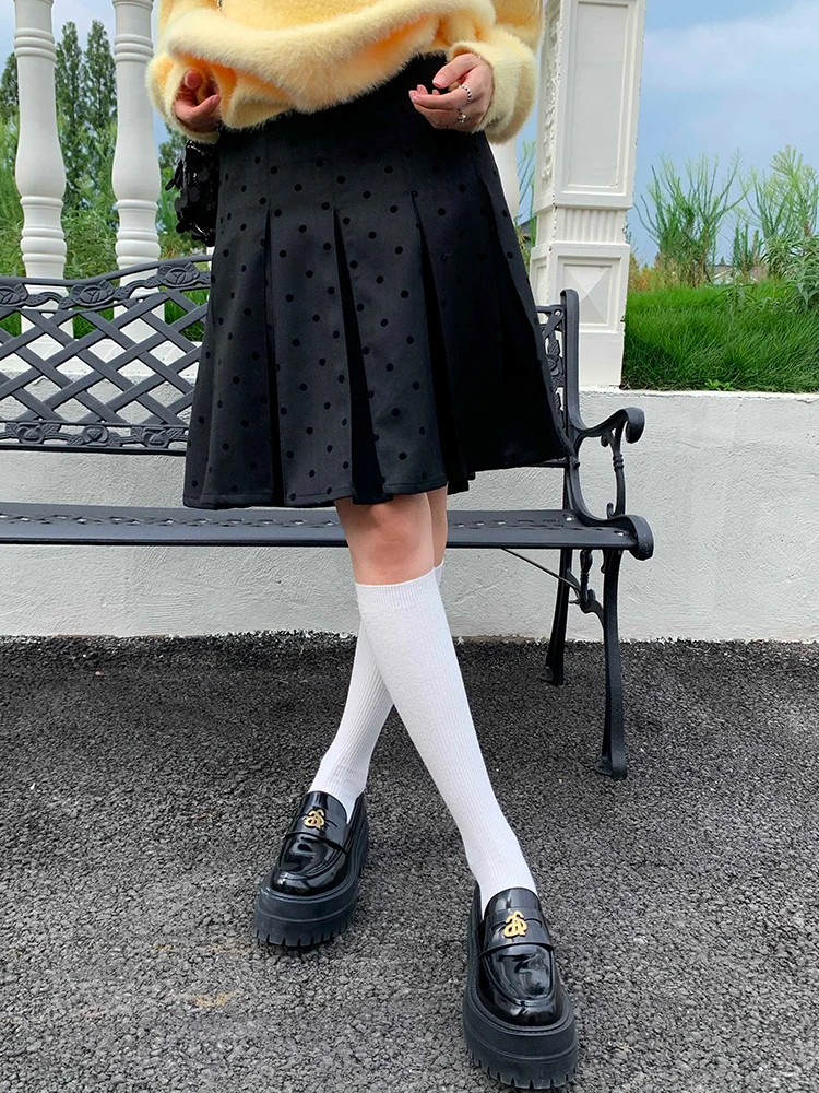 Юбка А-силуэта с высокой талией, женская, в горошек, повседневная, корейская, из полиэстера, короткая, модная, 2024
Юбка А-силуэта с высокой талией, женская, в горошек, повседневная, корейская, из полиэстера, короткая, модная, 2024