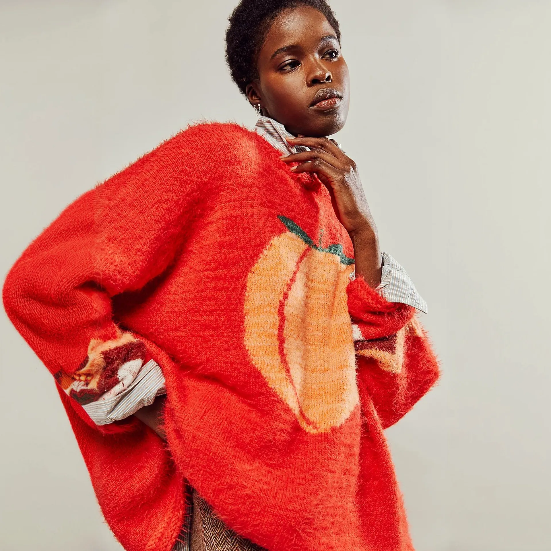 Casual Loose round Ne Printed Knitted Sweater Lazy Sle Long Sve Women's Faion Autumn Season Beach Couple Set
Casual Loose round Ne Printed Knitted Sweater Lazy Sle Long Sve Women's Faion Autumn Season Beach Couple Set