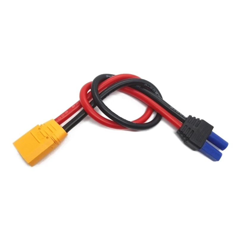 XT90 to EC5 Adapter Connectors Adapter for FPV Battery Charging Conversion Very Solid and Secure Connection
XT90 to EC5 Adapter Connectors Adapter for FPV Battery Charging Conversion Very Solid and Secure Connection