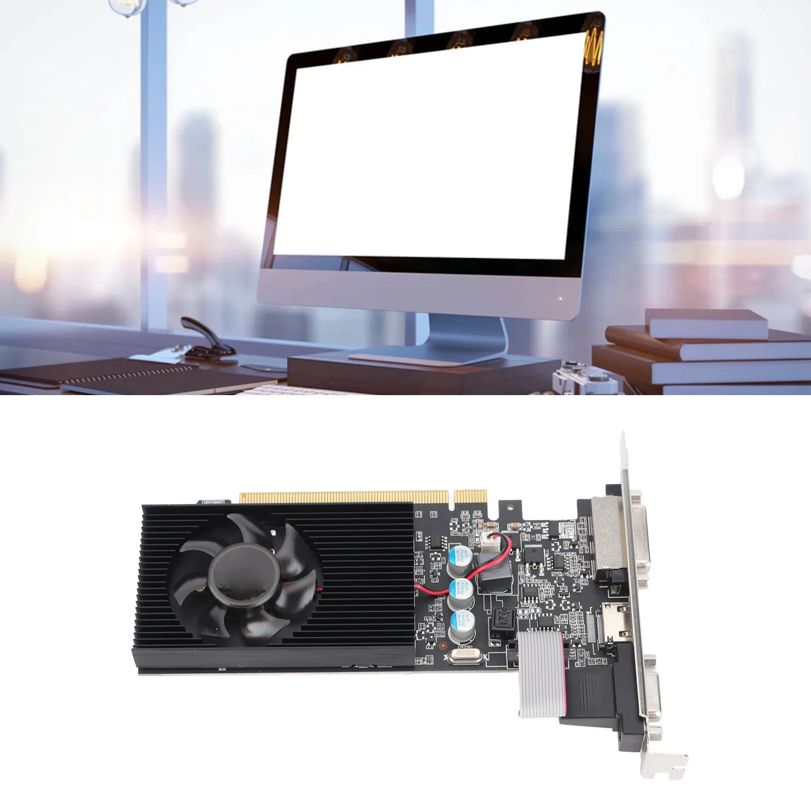 Computer Graphics Card GT610 2GB DDR3 2560x1600 Resolution Heat Dissipation Graphics Card 810MHZ Memory Frequency for Business
Computer Graphics Card GT610 2GB DDR3 2560x1600 Resolution Heat Dissipation Graphics Card 810MHZ Memory Frequency for Business