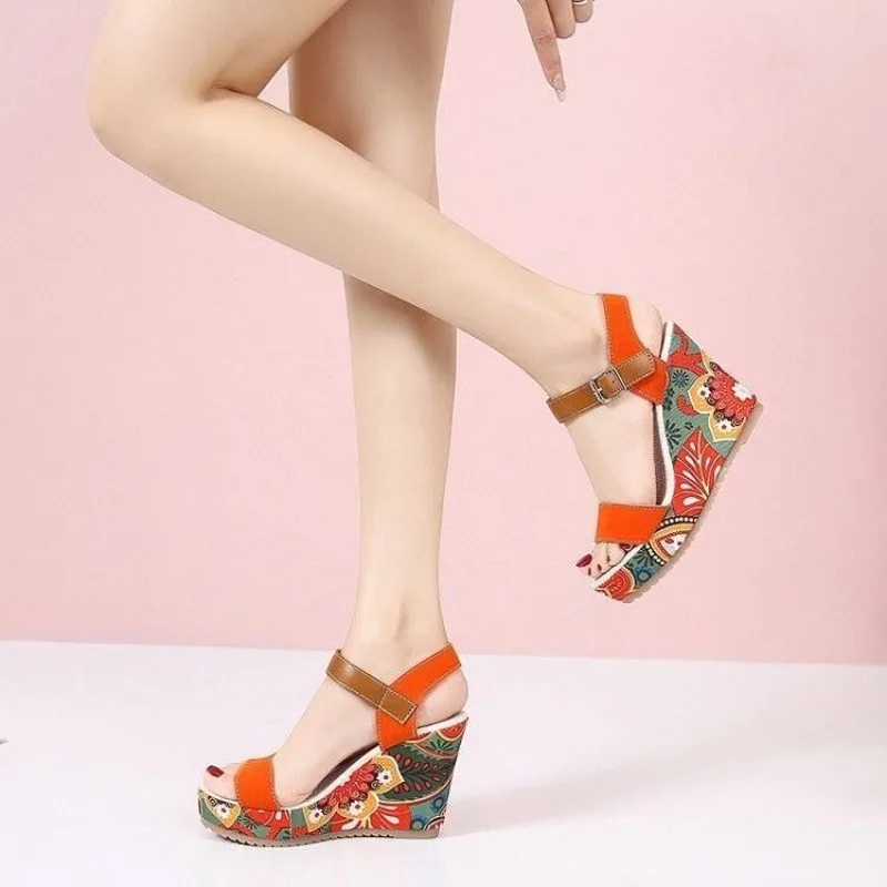 Bohemian Fish Mouth Platform Wedge Heel Sandals Women Open Toe Embroidered Big Size 35-42
Bohemian Fish Mouth Platform Wedge Heel Sandals Women Open Toe Embroidered Big Size 35-42