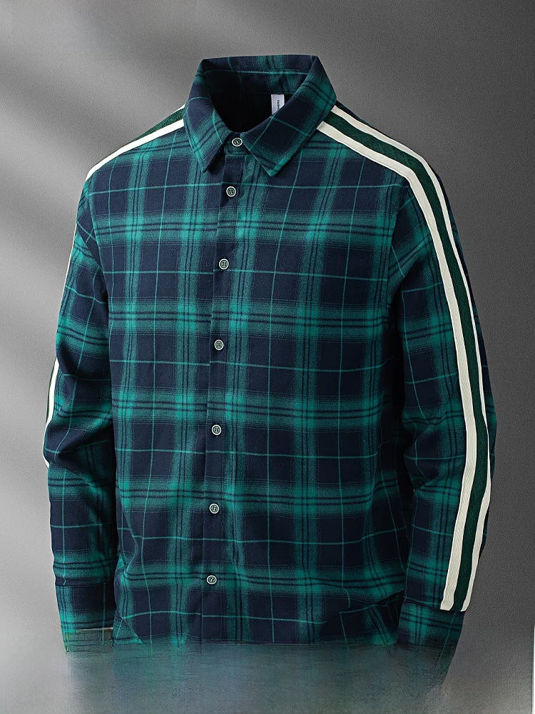 Autumn Winter Plaid irt Men's Outerwear Casual Sle Turn-down Collar Stand Fit Long Sve Warm Antioxidant Thiened P...
Autumn Winter Plaid irt Men's Outerwear Casual Sle Turn-down Collar Stand Fit Long Sve Warm Antioxidant Thiened P...