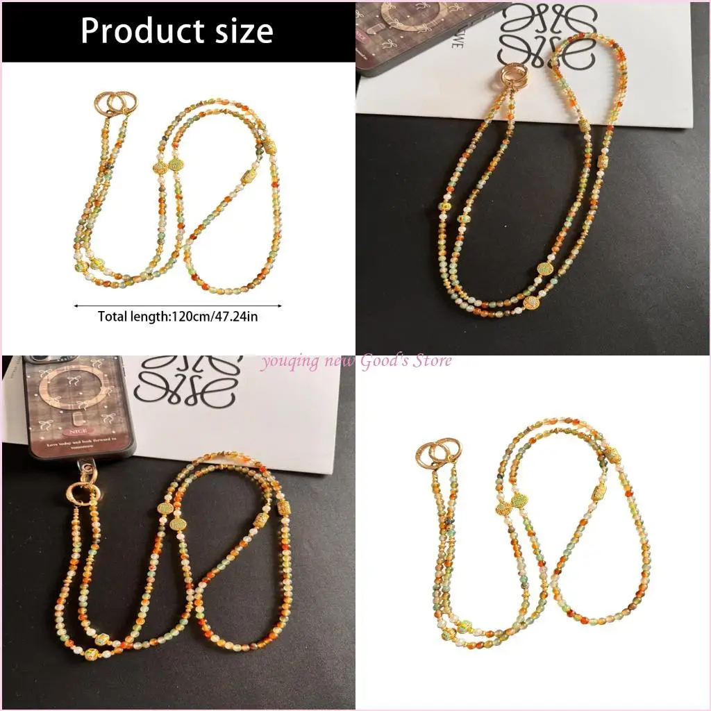 57QA Vintage Chinese Styles PVC Cord With Colorful Beads Secure Phone Strap Keychain
57QA Vintage Chinese Styles PVC Cord With Colorful Beads Secure Phone Strap Keychain