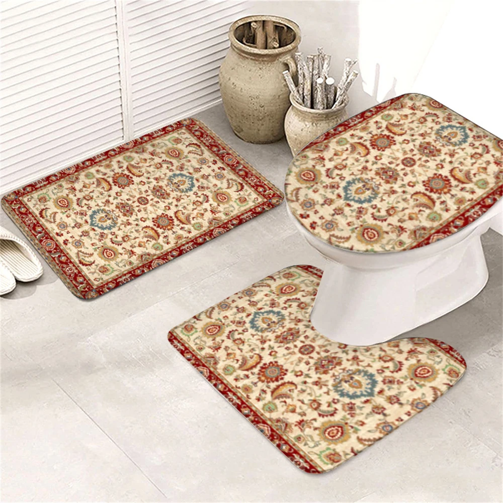 Nordic vintage style Bathroom set Bohemian Style Home Bathroom Carpet Toilet Mat Home Decor Super soft Absorb water
Nordic vintage style Bathroom set Bohemian Style Home Bathroom Carpet Toilet Mat Home Decor Super soft Absorb water