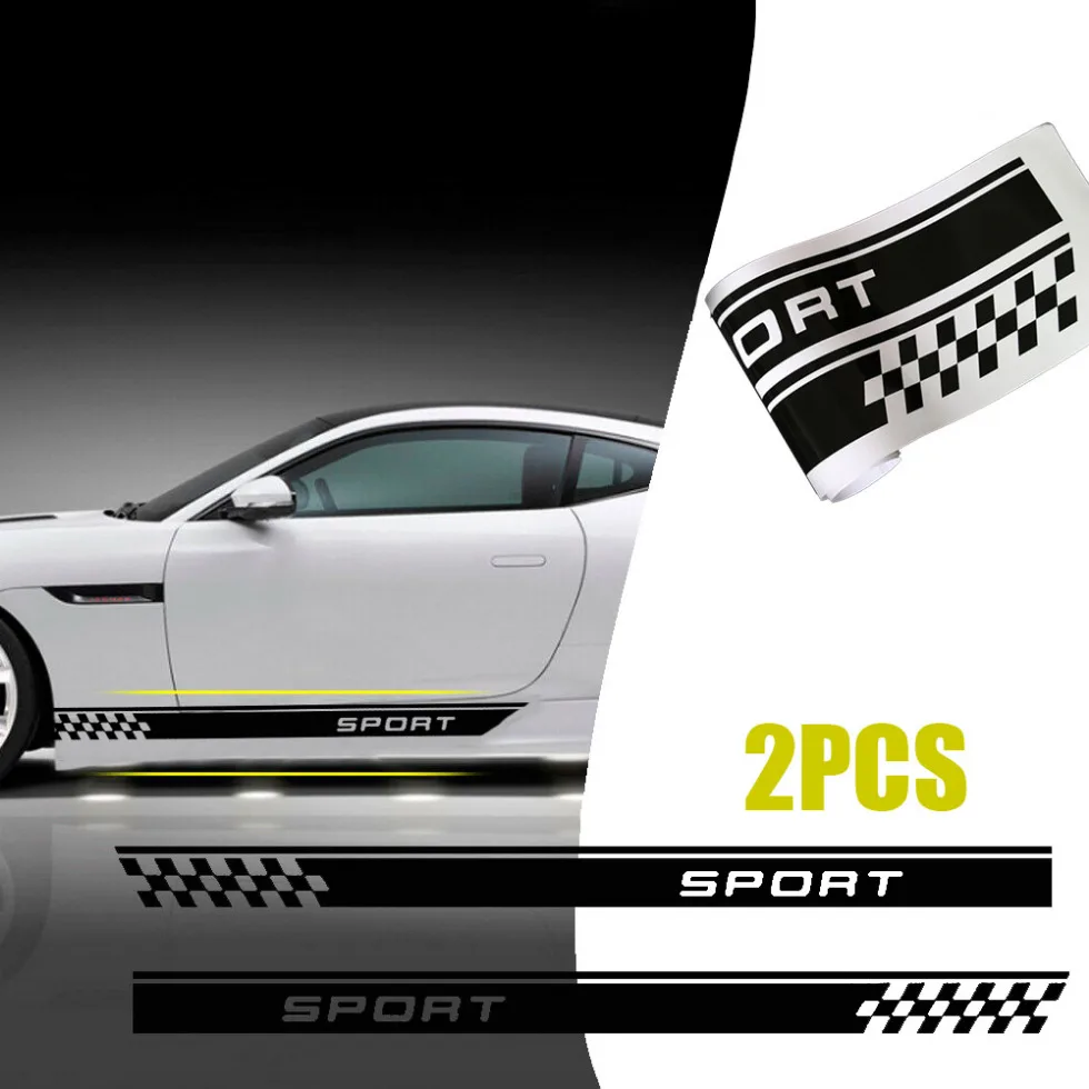 2pcs Car Racing Door Mudguard Stripe Decal Car Body Sport Styling Decoration Sticker Universally Auto Exterior Accessory
2pcs Car Racing Door Mudguard Stripe Decal Car Body Sport Styling Decoration Sticker Universally Auto Exterior Accessory