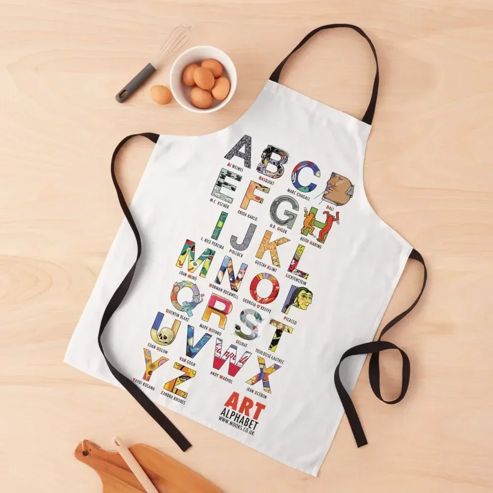 Art Alphabet by Russ Iden Art Apron Kitchen Special Accessories Chef Uniform Women Apron
Art Alphabet by Russ Iden Art Apron Kitchen Special Accessories Chef Uniform Women Apron