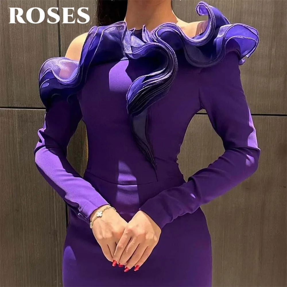 ROSES Фиолетовое платье русалки для выпускного вечера с открытыми плечами и складками Платье знаменитости с рюшами и длинными рукавами Женские вечерние платья по индивидуальному заказу
ROSES Фиолетовое платье русалки для выпускного вечера с открытыми плечами и складками Платье знаменитости с рюшами и длинными рукавами Женские вечерние платья по индивидуальному заказу
