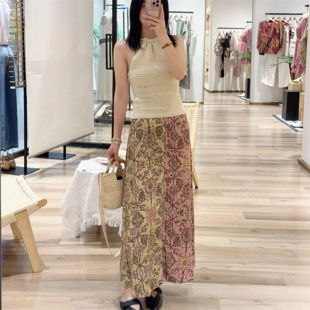 Bohemian Paris Bas Long Skirt Spring Vintage Print Full A-Line Half-length Women's Skirts High Waist Cotton Non-stretch Print...
Bohemian Paris Bas Long Skirt Spring Vintage Print Full A-Line Half-length Women's Skirts High Waist Cotton Non-stretch Print...