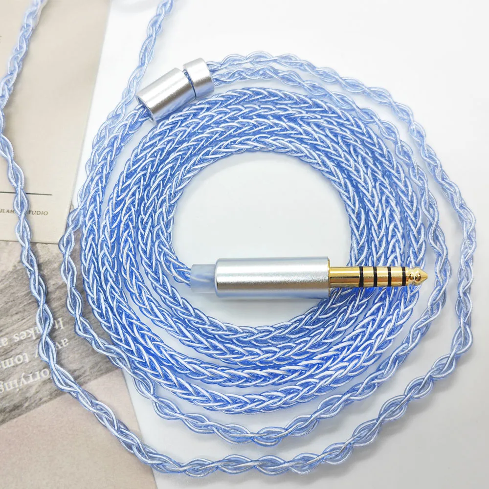 7N Single Crystal Coppe Silver Plated Headphone Cable IEM1.25m Anti-Tangle cable IE900 MMCX 2pin Aux 4.4mm 3.5mm for Gym Workout
7N Single Crystal Coppe Silver Plated Headphone Cable IEM1.25m Anti-Tangle cable IE900 MMCX 2pin Aux 4.4mm 3.5mm for Gym Workout