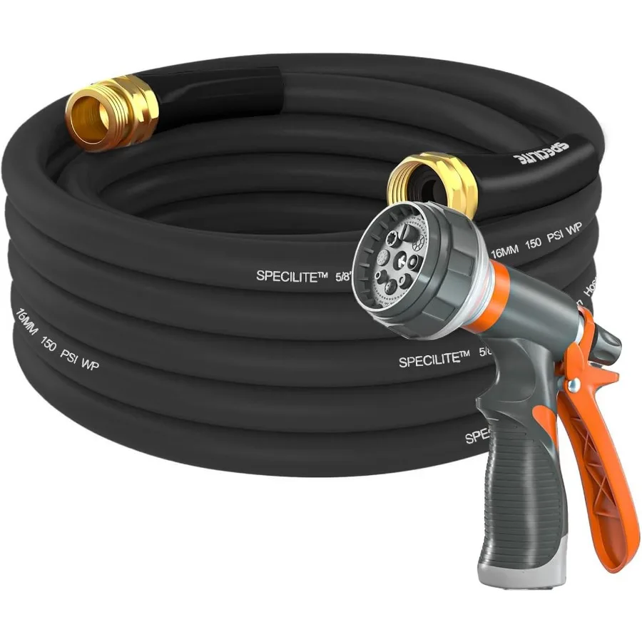 Садовый водяной шланг 25 футов x 5 8 дюймов, сверхмощный, гибридный и легкий, 600 фунтов на квадратный дюйм, безинтектурная резиновая труба для заднего двора 3 4
Садовый водяной шланг 25 футов x 5 8 дюймов, сверхмощный, гибридный и легкий, 600 фунтов на квадратный дюйм, безинтектурная резиновая труба для заднего двора 3 4