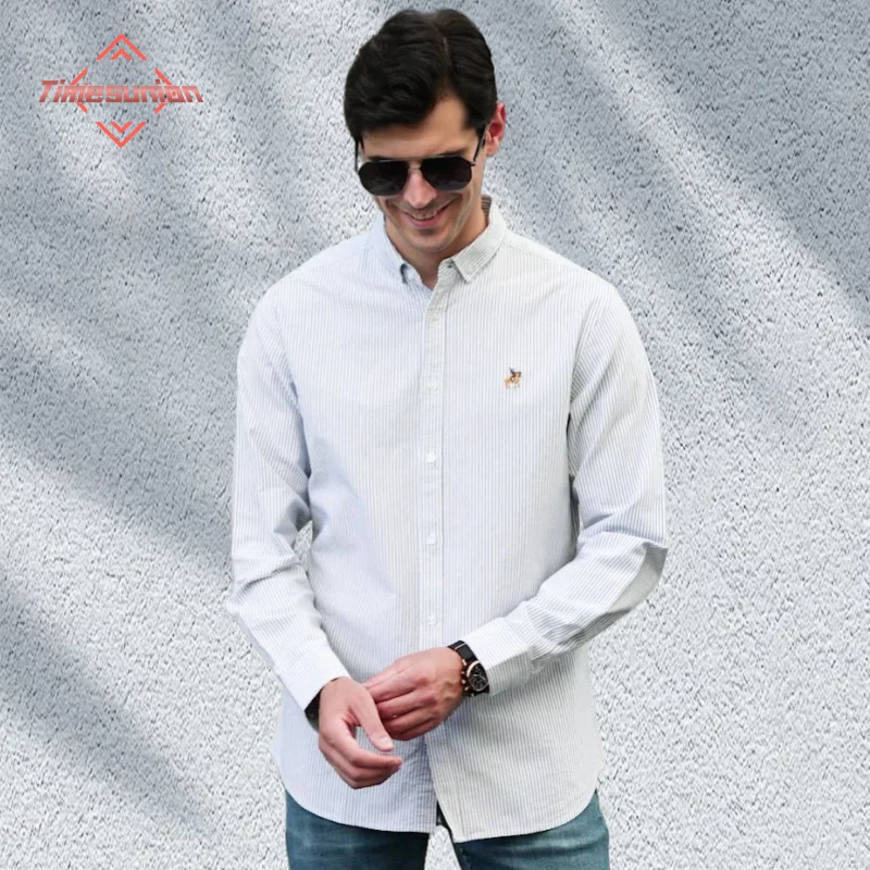 100% Cotton Shirts for Man Long Sleeve Plaid Oxford Casual Solid Color Embroidery Regular Fit Formal Dress Shirt Oversized
100% Cotton Shirts for Man Long Sleeve Plaid Oxford Casual Solid Color Embroidery Regular Fit Formal Dress Shirt Oversized