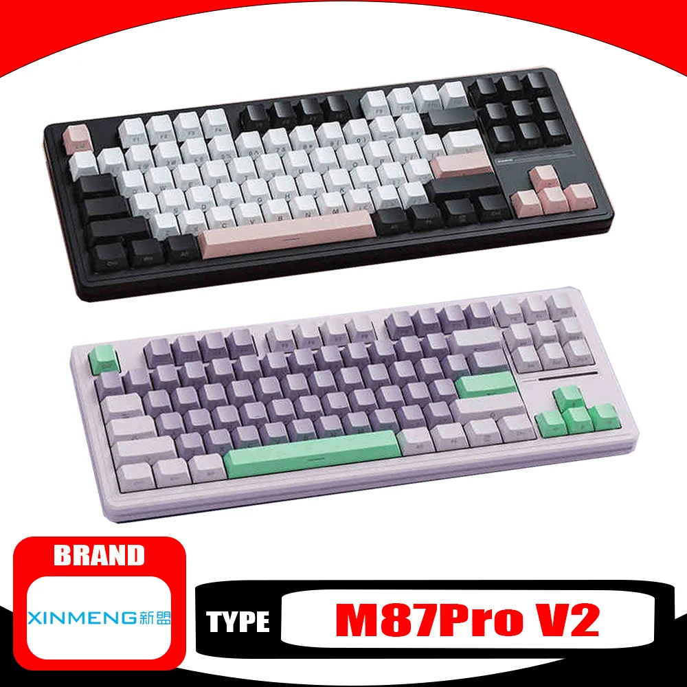 Xinmeng M87Pro V2 Mechanical Keyboard Bluetooth Three-mode Long Battery Life Hot-swap Gaming Keyboard RGB PC Gamer Accessories
Xinmeng M87Pro V2 Mechanical Keyboard Bluetooth Three-mode Long Battery Life Hot-swap Gaming Keyboard RGB PC Gamer Accessories