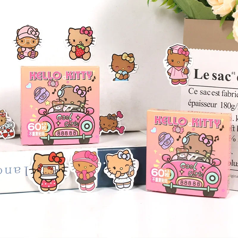 60pcs Black Leather KT Cat Sticker Gift Box with Cute Cartoon Creative Account Decoration Waterproof DIY Toys
60pcs Black Leather KT Cat Sticker Gift Box with Cute Cartoon Creative Account Decoration Waterproof DIY Toys