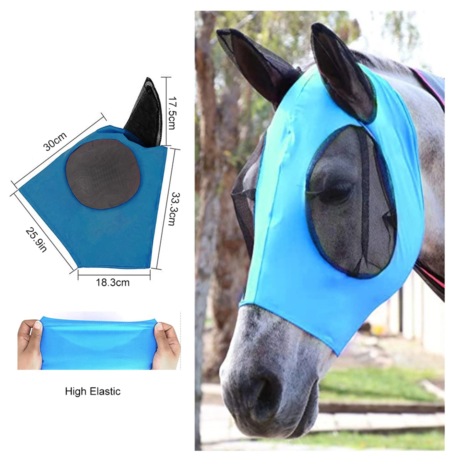 Защитная сетка для лица Horse Fly с ушками, Комфортная эластичная мягкая защита от солнца, 33,3x18,3 см, запасные части, аксессуары
Защитная сетка для лица Horse Fly с ушками, Комфортная эластичная мягкая защита от солнца, 33,3x18,3 см, запасные части, аксессуары