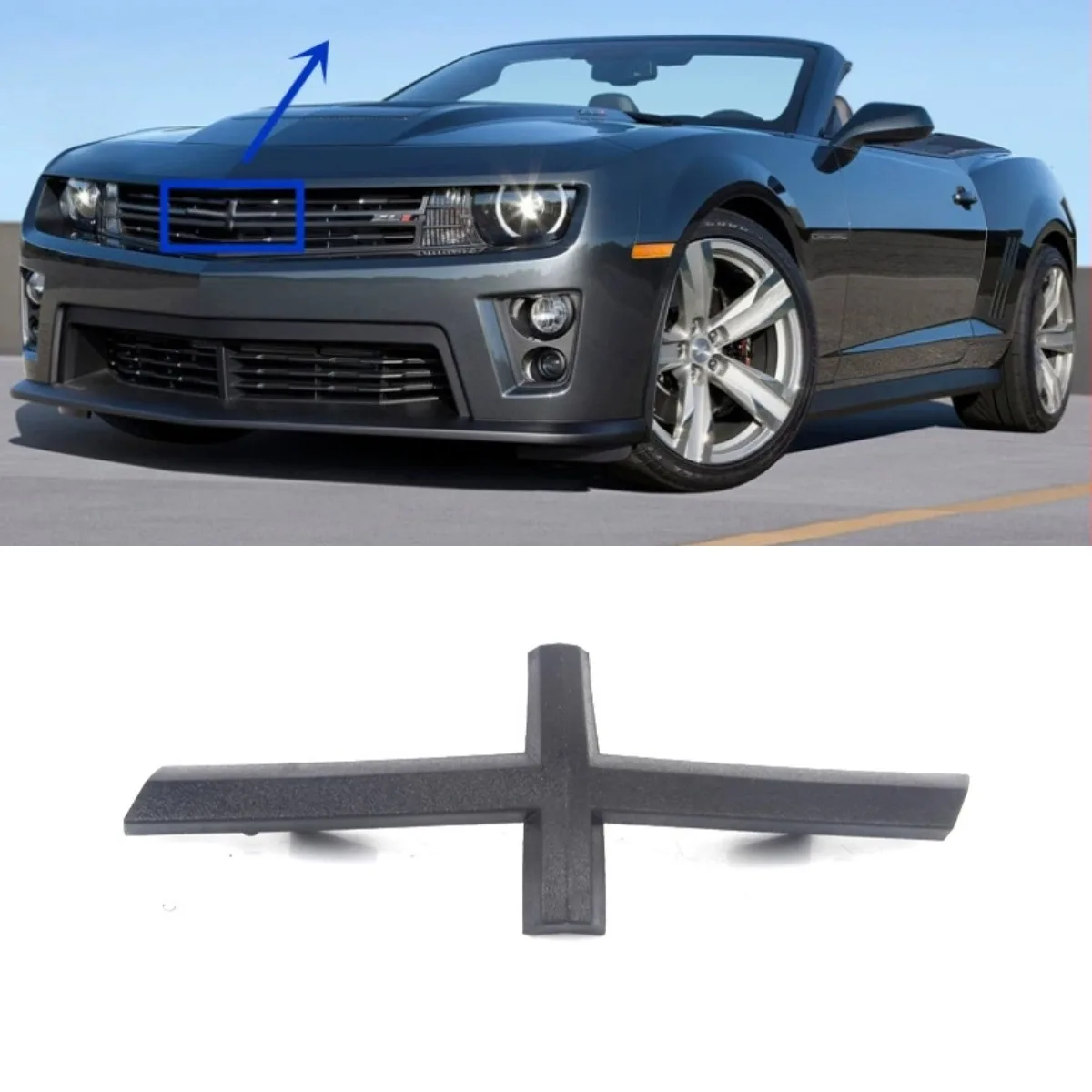 Передняя решетка автомобиля с крестообразным логотипом для Chevrolet Camaro 2016-2019, комплект кузова, автомобильные аксессуары 
Передняя решетка автомобиля с крестообразным логотипом для Chevrolet Camaro 2016-2019, комплект кузова, автомобильные аксессуары