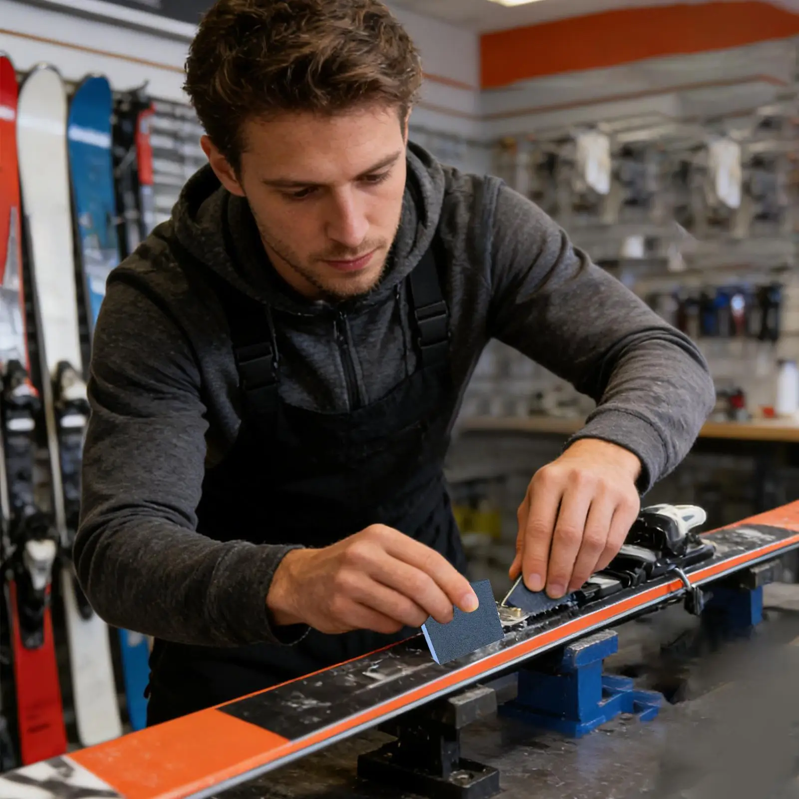 Rubber Stone for Snowboard Compact Stain Removal Snowboard Ski Edge Stone for Grinding for Snowboarders Skiers Enthusiasts
Rubber Stone for Snowboard Compact Stain Removal Snowboard Ski Edge Stone for Grinding for Snowboarders Skiers Enthusiasts