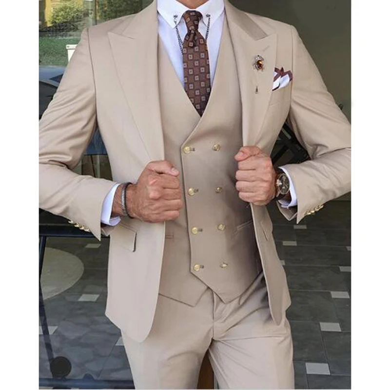 New Design Classic Men Suit Costume Homme Business Groom Wedding Smoking Terno Masculino Slim Best Man Tuxedo Blazer+Vest+Pants
New Design Classic Men Suit Costume Homme Business Groom Wedding Smoking Terno Masculino Slim Best Man Tuxedo Blazer+Vest+Pants