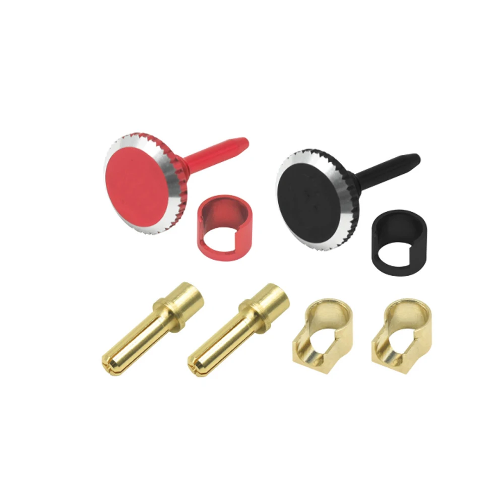 Зажимы для кабельных вилок RC с фиксацией и радиатором охлаждения, с кабельными вилками 4 мм/4-5 мм/5 мм (черные/красные)
Зажимы для кабельных вилок RC с фиксацией и радиатором охлаждения, с кабельными вилками 4 мм/4-5 мм/5 мм (черные/красные)