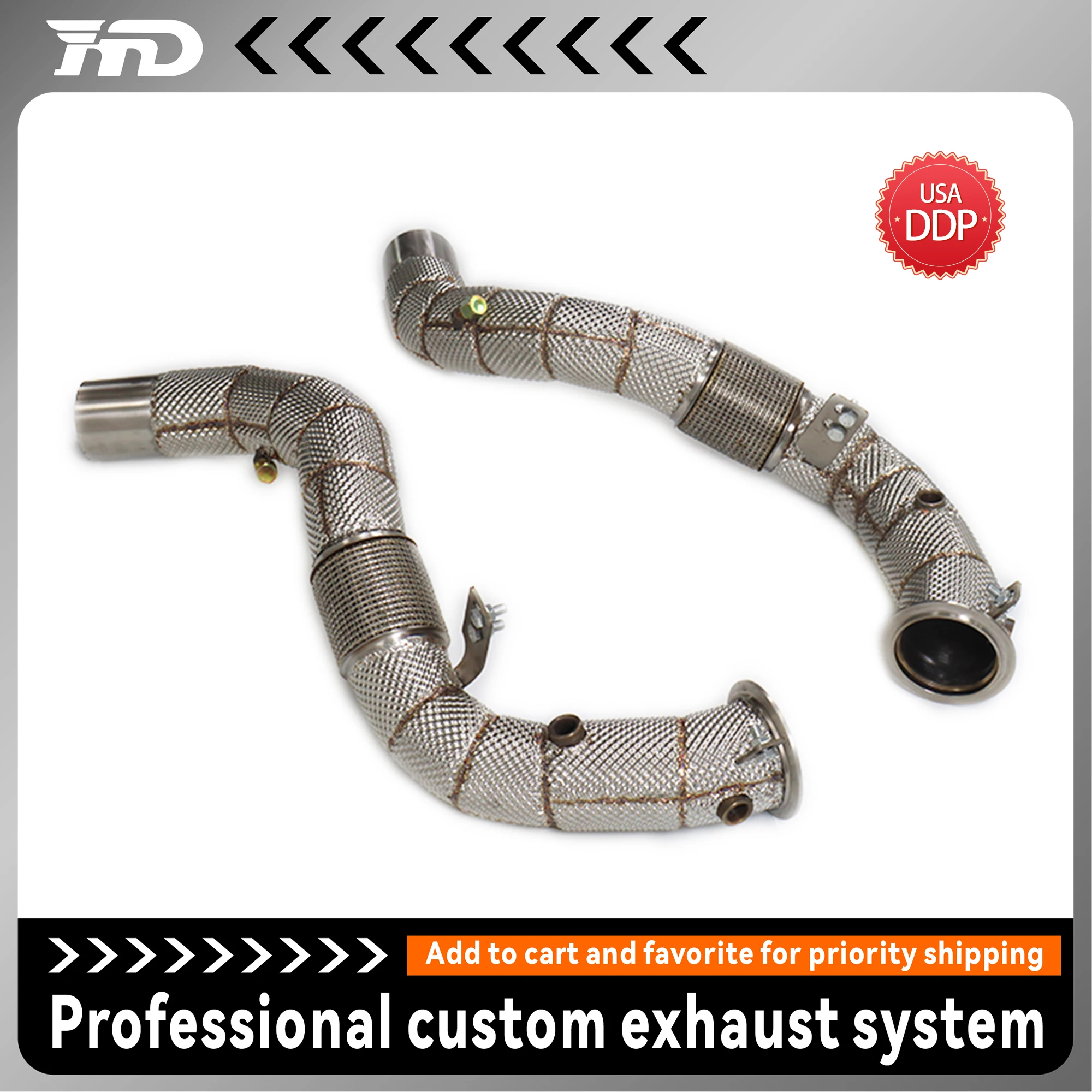 HMD Exhaust System High Flow Performance Downpipe for BMW X5 X6 M50i G05 G06 4.4T V8 Engine
HMD Exhaust System High Flow Performance Downpipe for BMW X5 X6 M50i G05 G06 4.4T V8 Engine