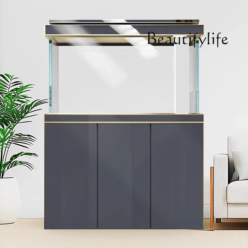 New fish tank bottom filter aquarium living room large household floor ultra-white glass arowana tank
New fish tank bottom filter aquarium living room large household floor ultra-white glass arowana tank