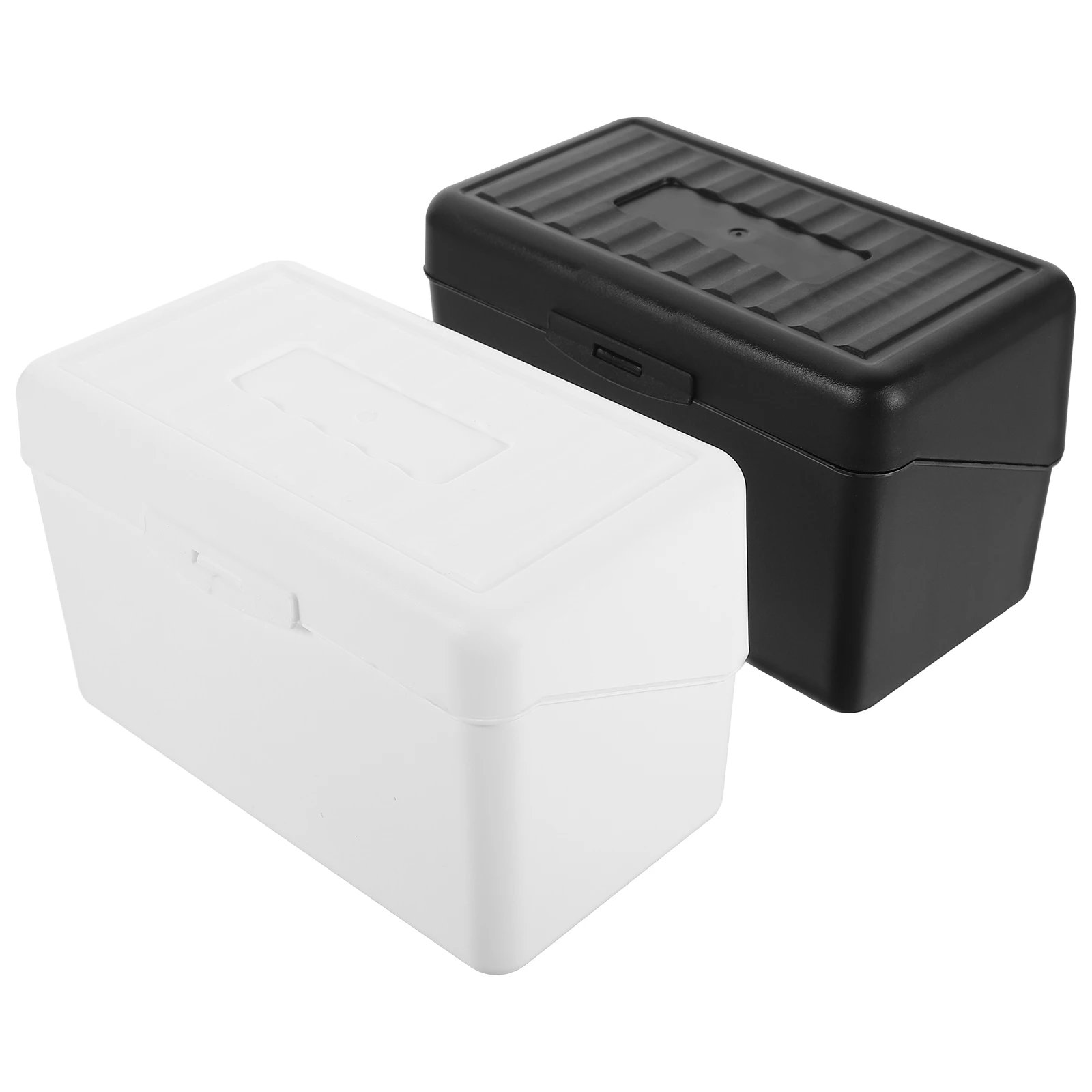 2 Pcs Business Card Holder Desk Organizer Plastic Storage Box for Cards Notes Large Capacity Sturdy Material White Black
2 Pcs Business Card Holder Desk Organizer Plastic Storage Box for Cards Notes Large Capacity Sturdy Material White Black
