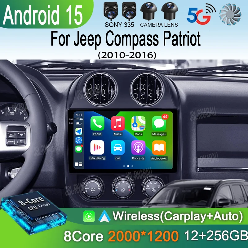Android 15 Car Radio For Jeep Compass Patriot 2010-2016 Multimedia Player Autoradio Stereo 2 Din Player GPS Navigation Carplay
Android 15 Car Radio For Jeep Compass Patriot 2010-2016 Multimedia Player Autoradio Stereo 2 Din Player GPS Navigation Carplay