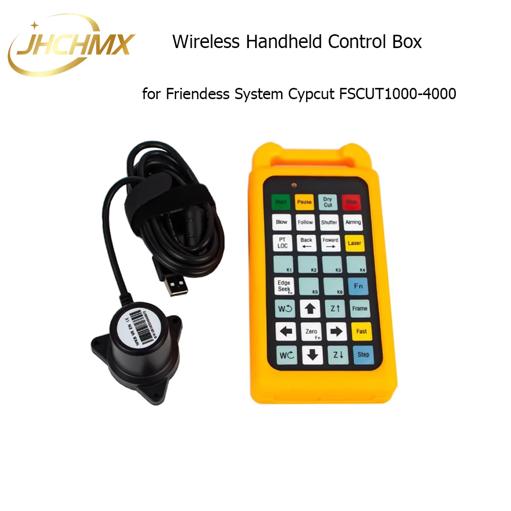 JHCHMX Remote Wireless Handheld Controllor Box for Friendess BOCHU System Cypcut FSCUT1000/2000/3000/4000 Laser Cutting Machine
JHCHMX Remote Wireless Handheld Controllor Box for Friendess BOCHU System Cypcut FSCUT1000/2000/3000/4000 Laser Cutting Machine