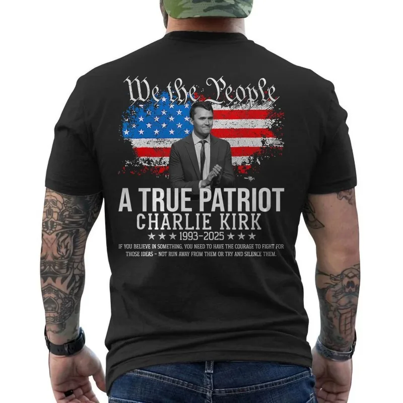 Charlie Kirk Shirt True Patriot 1993-2025 Rip Memorial American Flag ON BACK Harajuku Graphic T Shirts Oversized T-Shirt
Charlie Kirk Shirt True Patriot 1993-2025 Rip Memorial American Flag ON BACK Harajuku Graphic T Shirts Oversized T-Shirt