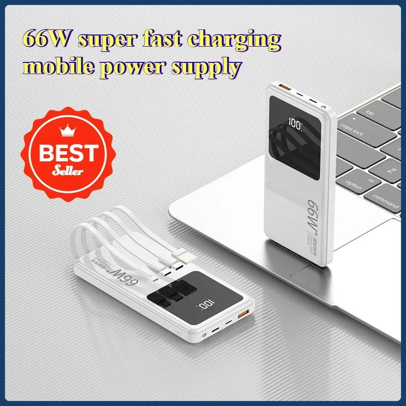 66W Super Fast Charging Mobile Power Supply Large Capacity 10000mAh Self-contained Cable Small and Portable Power Bank
66W Super Fast Charging Mobile Power Supply Large Capacity 10000mAh Self-contained Cable Small and Portable Power Bank