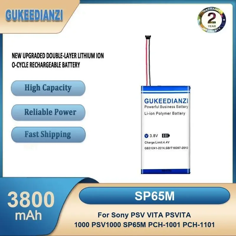 SP65M 3800mAh High Capacity Mobile Phone Battery For Sony PSV VITA PSVITA 1000 PSV1000 SP65M PCH-1001 PCH-1101
SP65M 3800mAh High Capacity Mobile Phone Battery For Sony PSV VITA PSVITA 1000 PSV1000 SP65M PCH-1001 PCH-1101