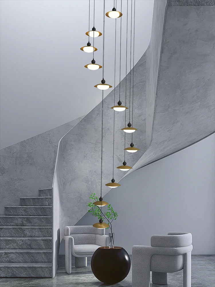 Staircase Chandelier With Personalized Creativity Modern And Minimalist UFO Design Villa Duplex Loft 2023 New Lighting Fixtures
Staircase Chandelier With Personalized Creativity Modern And Minimalist UFO Design Villa Duplex Loft 2023 New Lighting Fixtures