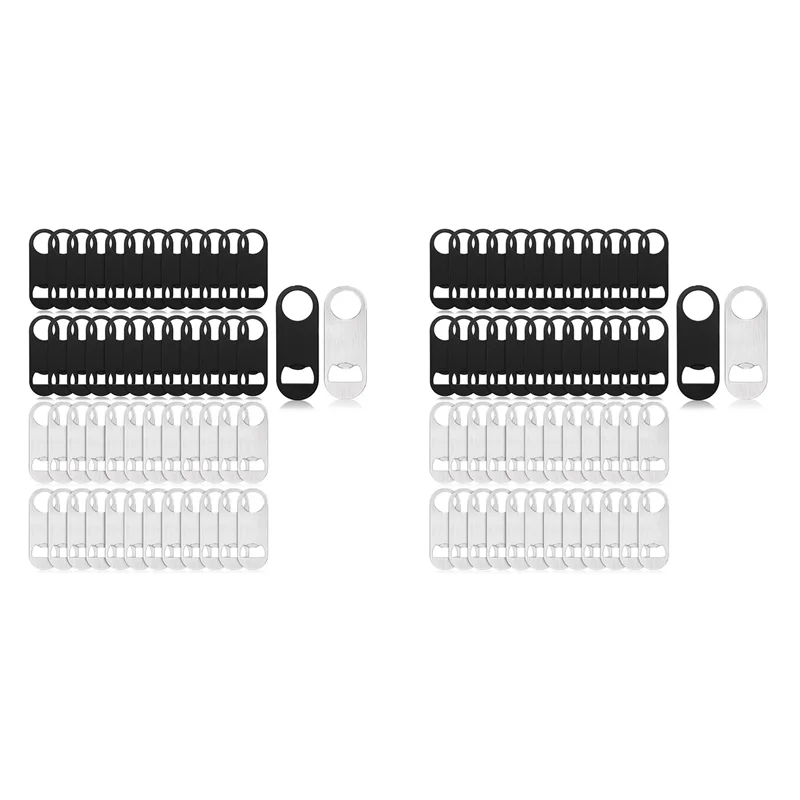 A74U 100 Pcs Stainless Steel Flat Bottle Opener Bartender Kitchen Bar Restaurant Tool, 3.5 X 1.3 Inches
A74U 100 Pcs Stainless Steel Flat Bottle Opener Bartender Kitchen Bar Restaurant Tool, 3.5 X 1.3 Inches