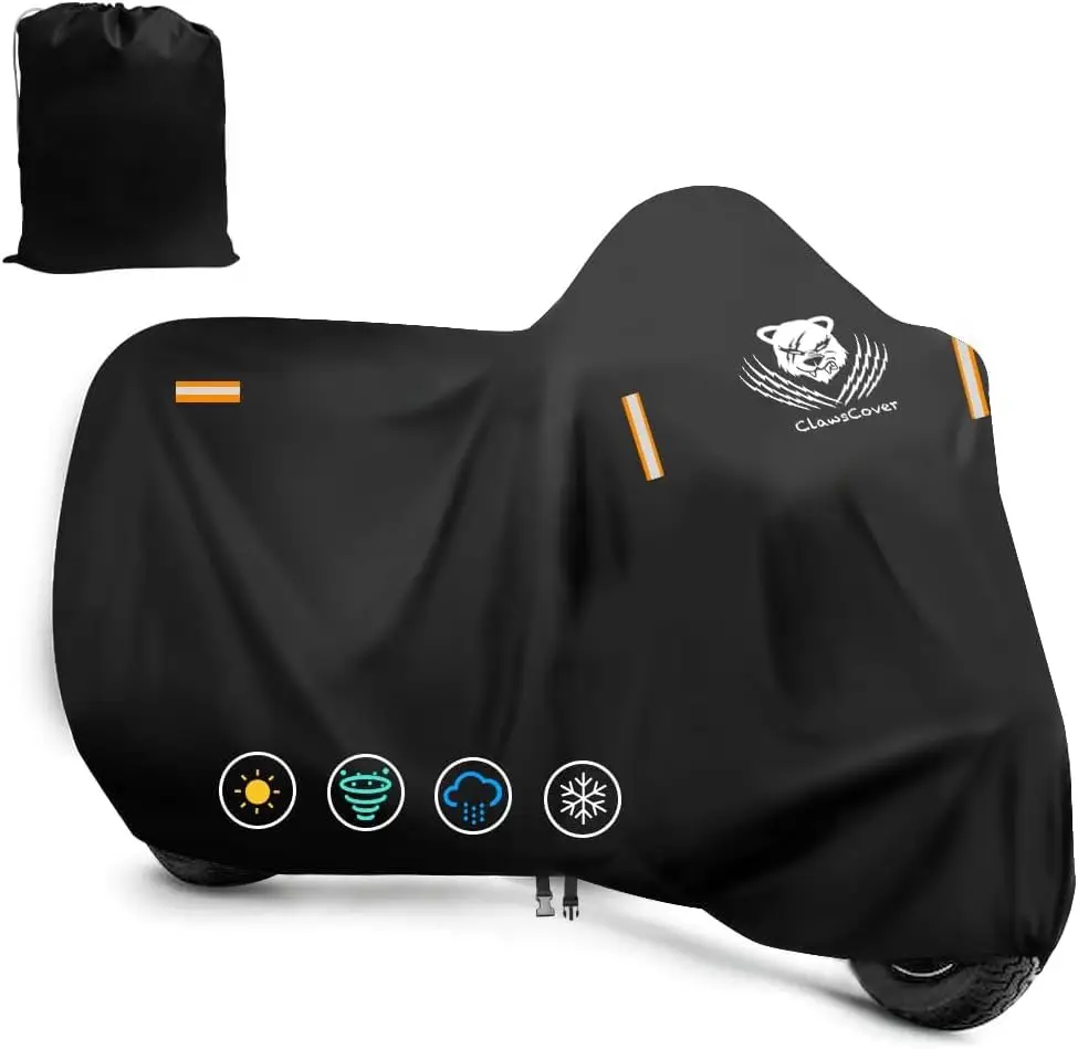 Heavy Duty Waterproof Motorcycle Cover for Harley Davidson Honda Indian Yamaha 116Lx47.2Wx55H All Weather Protection Outdoor
Heavy Duty Waterproof Motorcycle Cover for Harley Davidson Honda Indian Yamaha 116Lx47.2Wx55H All Weather Protection Outdoor
