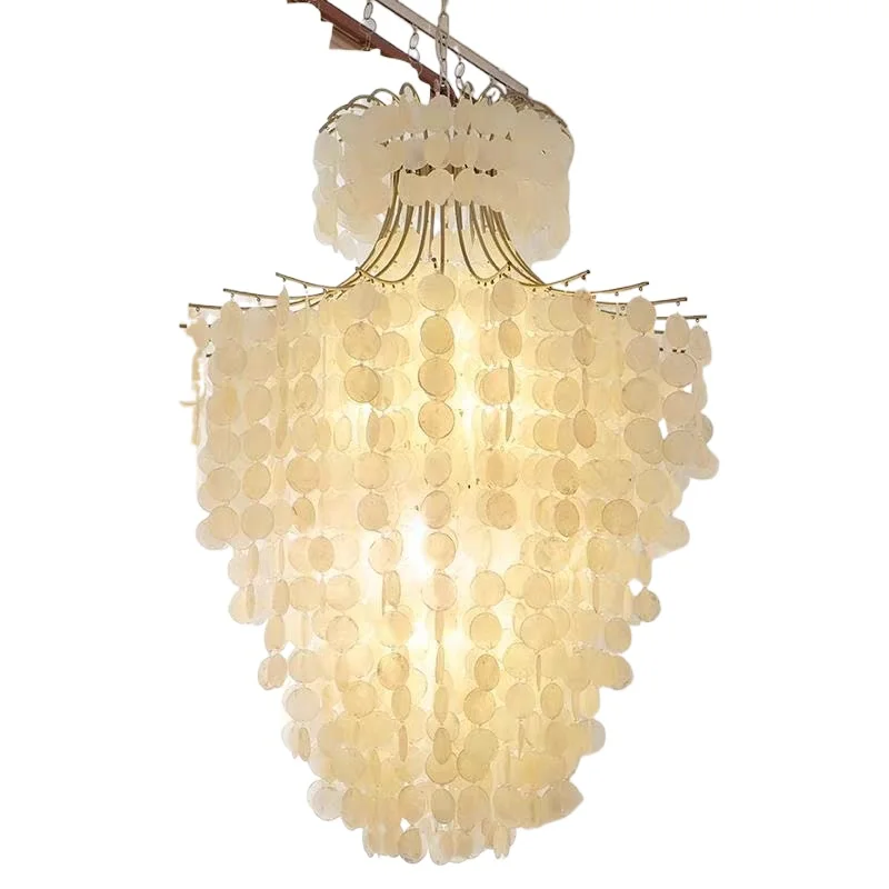French Cream Vintage Shell, Chime Lighting Villa Apartment
French Cream Vintage Shell, Chime Lighting Villa Apartment
