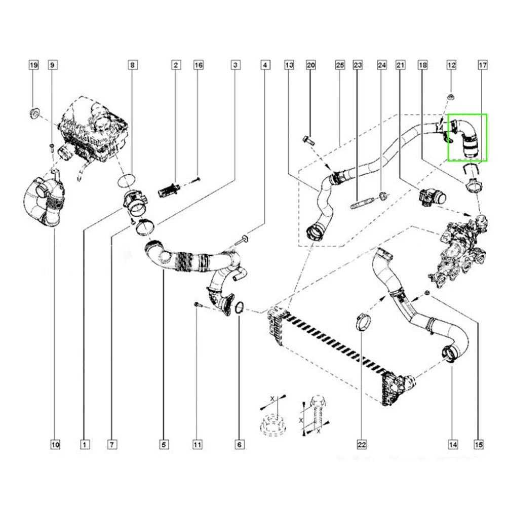 Турбоинтеркулерный воздуховод для Nissan NV400 144602862R 1446300Q2L, совместимый с Renault Master MK3 2.3 DCI
Турбоинтеркулерный воздуховод для Nissan NV400 144602862R 1446300Q2L, совместимый с Renault Master MK3 2.3 DCI