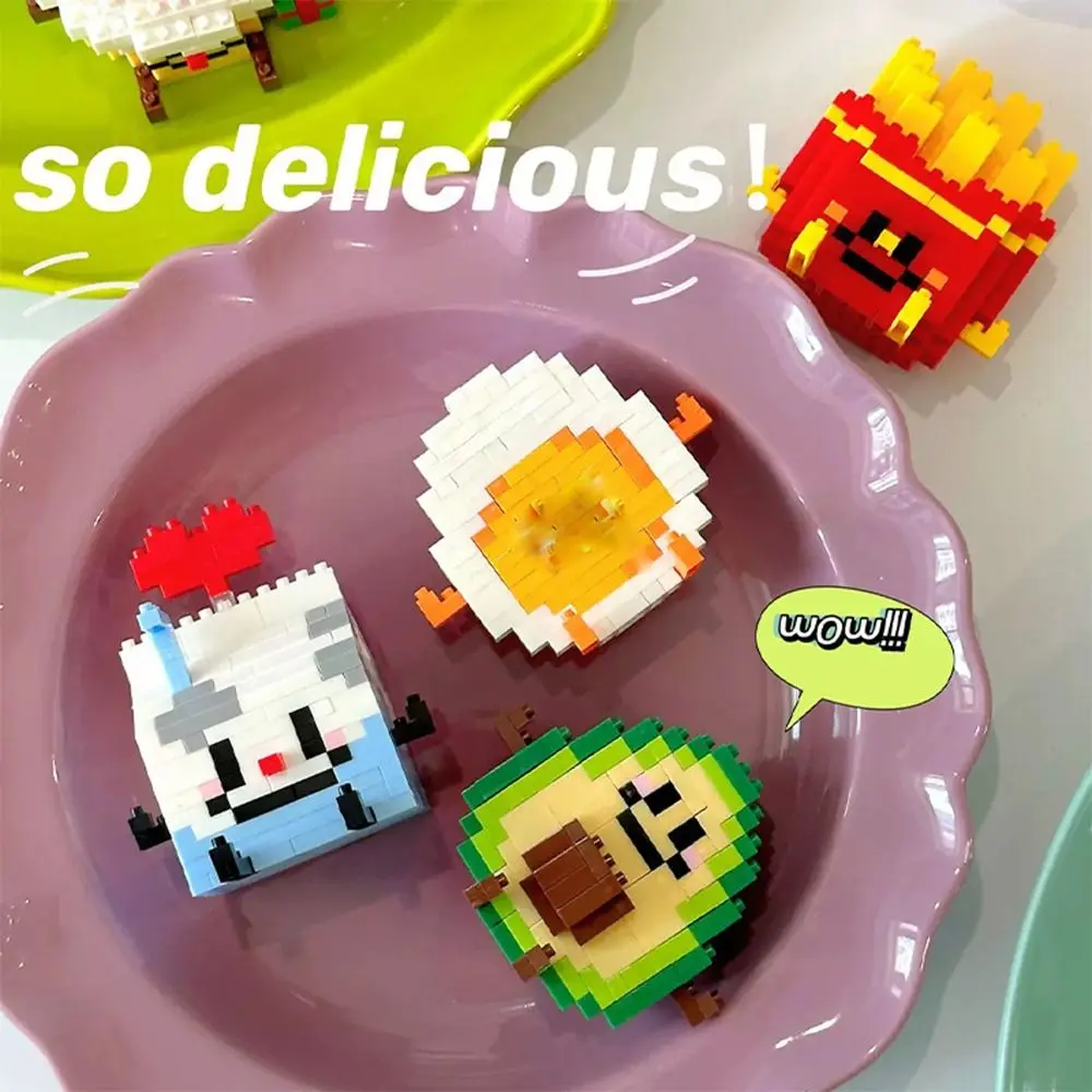 High Quality Multicolor Micro Particle Building Blocks ABS Plastic DIY Cartoon Food Model Assembling Toys Desktop Ornaments
High Quality Multicolor Micro Particle Building Blocks ABS Plastic DIY Cartoon Food Model Assembling Toys Desktop Ornaments