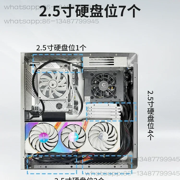All aluminum single display desktop computer SFX power supply, home office mini small case
All aluminum single display desktop computer SFX power supply, home office mini small case