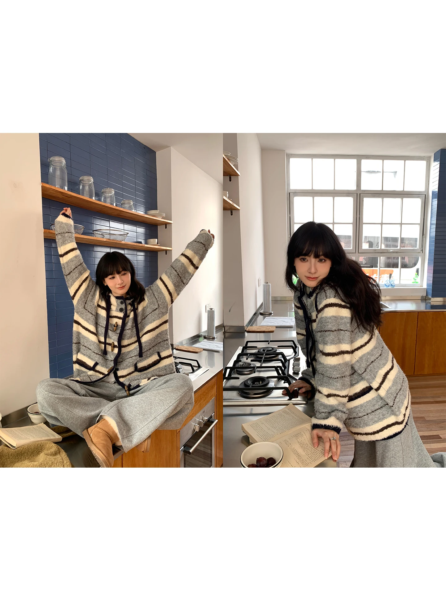 Marianne Diamond винтажный художественный полосатый вязаный открытый кардиган на пуговицах, дизайнерский сенсационный свитер, пальто для женщин
Marianne Diamond винтажный художественный полосатый вязаный открытый кардиган на пуговицах, дизайнерский сенсационный свитер, пальто для женщин