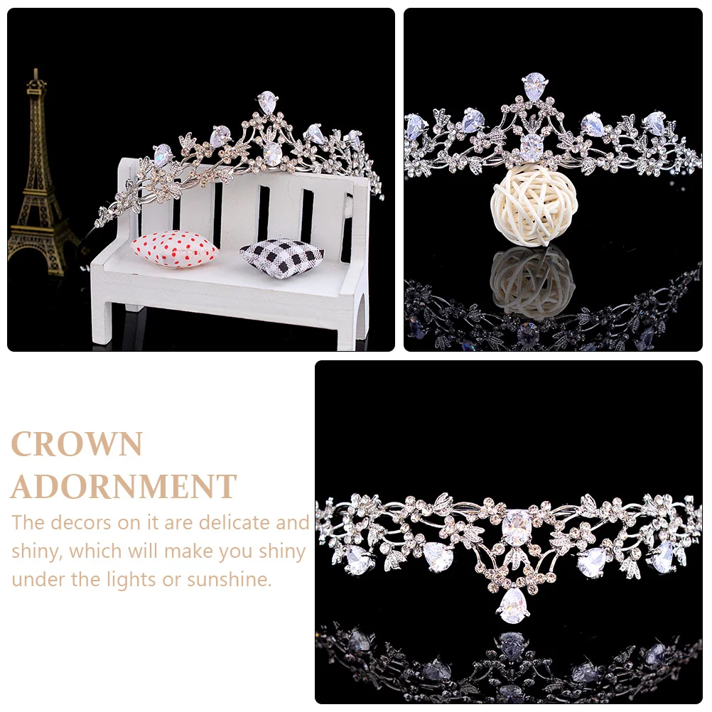 Bridal Crown Hair Decoration Elegant Crown Adornment Tiaras for Women Comfortable Shiny Headdress Celebrations
Bridal Crown Hair Decoration Elegant Crown Adornment Tiaras for Women Comfortable Shiny Headdress Celebrations