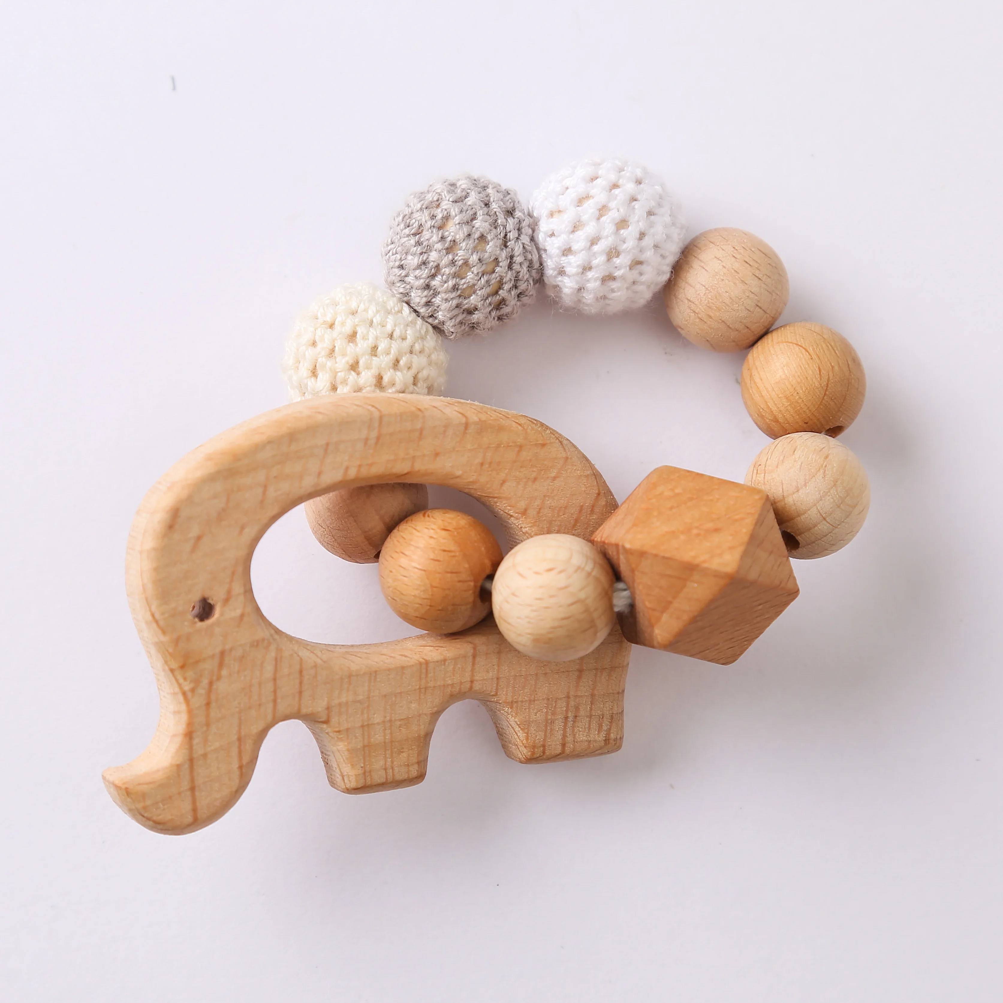 Montessori Grasp Grip Toys Baby Care Bracelets Wooden Teether Crochet Food Grade Baby Chew Beads Baby-soothing customized name
Montessori Grasp Grip Toys Baby Care Bracelets Wooden Teether Crochet Food Grade Baby Chew Beads Baby-soothing customized name