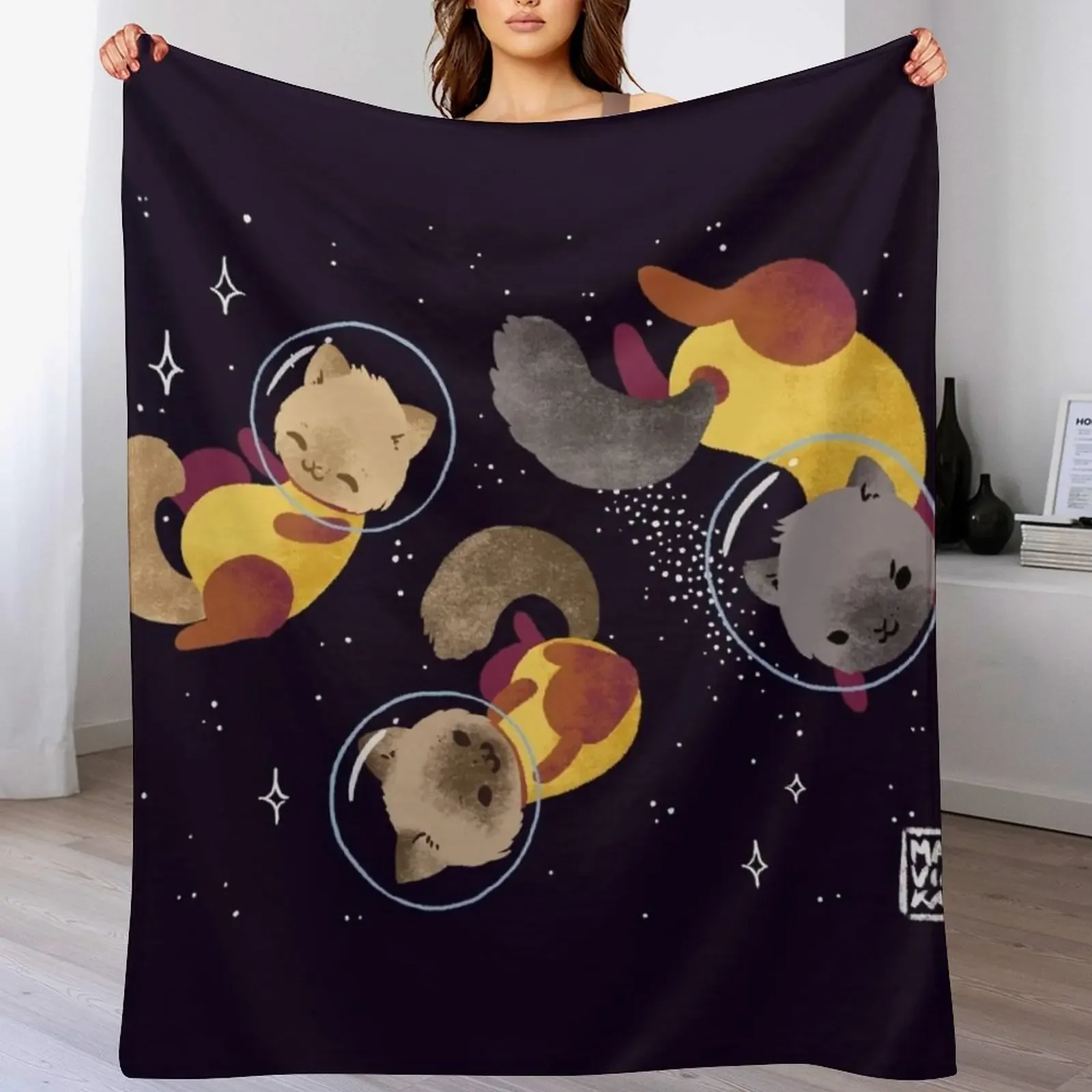 Space Cats Throw Blanket Breathable Lightweight Blanket for Adults Kids
Space Cats Throw Blanket Breathable Lightweight Blanket for Adults Kids