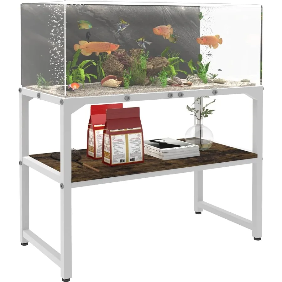 30 Gallon Rimless Fish Tank Stand with Shelf for Storage 2Tier Metal Aquarium Stand Ideal for Breeder Tanks Turtle and Reptile
30 Gallon Rimless Fish Tank Stand with Shelf for Storage 2Tier Metal Aquarium Stand Ideal for Breeder Tanks Turtle and Reptile