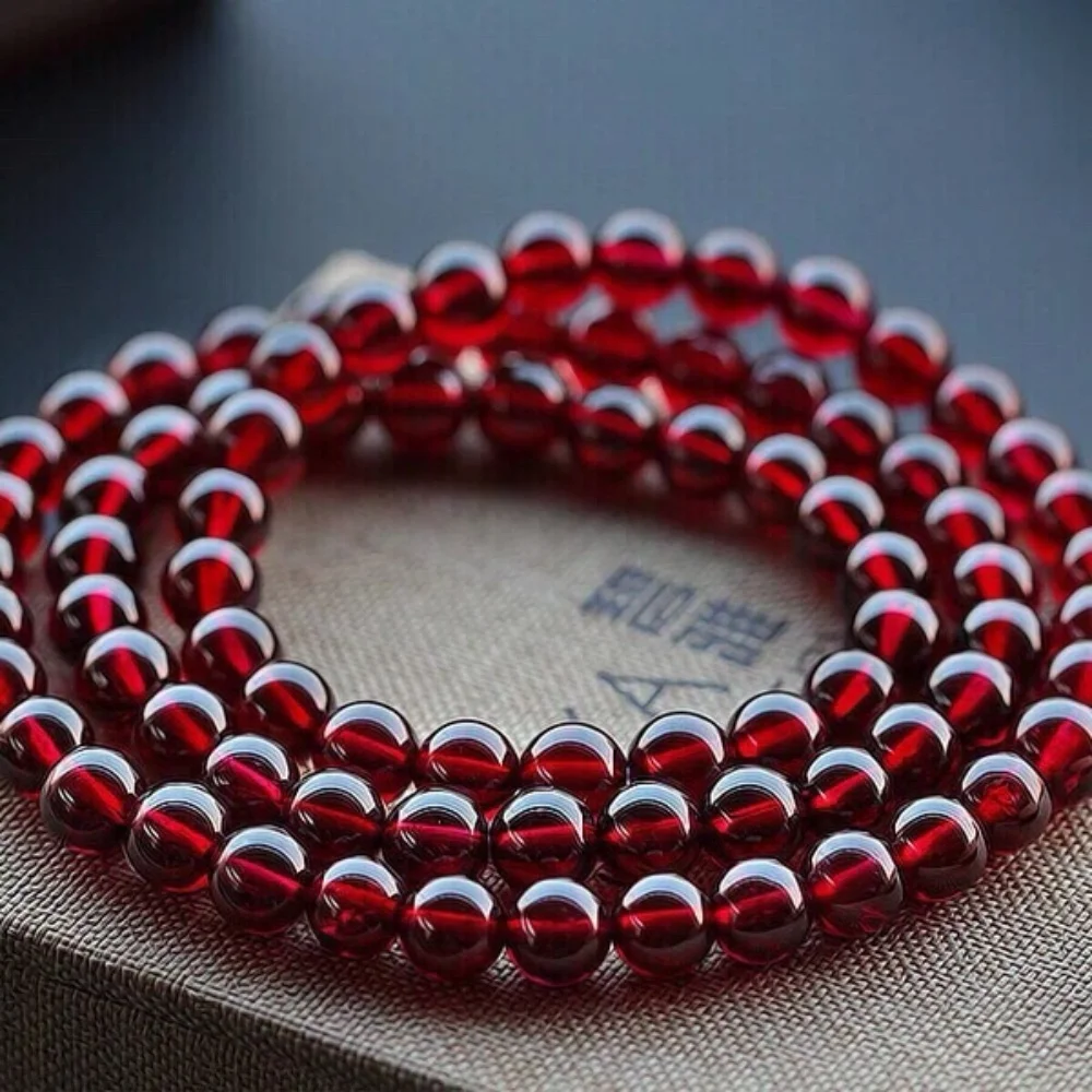 5.2mm Natural Red Garnet Bracelet Couple Energy Yoga Bracelet Men Women Healing Fengshui Jewelry Gift 1pcs
5.2mm Natural Red Garnet Bracelet Couple Energy Yoga Bracelet Men Women Healing Fengshui Jewelry Gift 1pcs