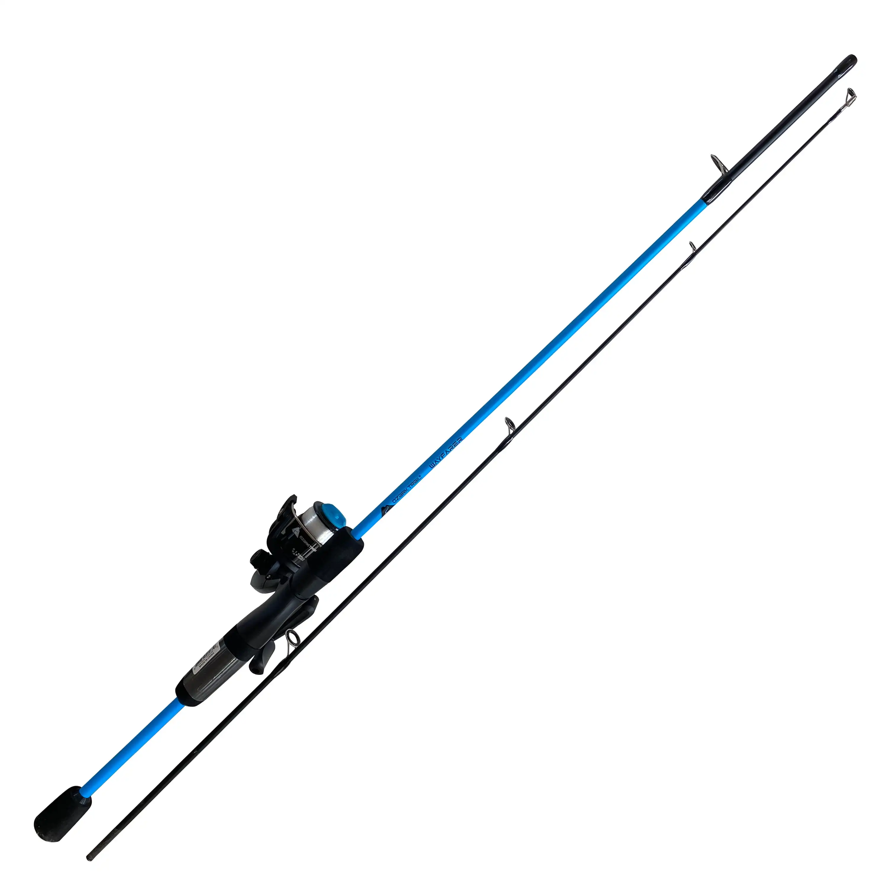 Wayfarer Spinning Fishing Rod and Reel Combo, Blue 
Wayfarer Spinning Fishing Rod and Reel Combo, Blue