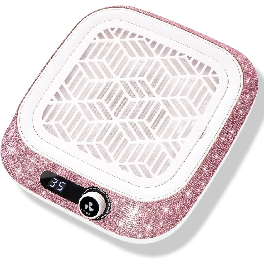 Compact Dust Suction Machine with Reusable Filter and Powerful Vacuum Fan for Acrylic Nail Gel Polish Application in Salons and
Compact Dust Suction Machine with Reusable Filter and Powerful Vacuum Fan for Acrylic Nail Gel Polish Application in Salons and