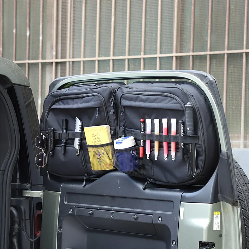 Oxford cloth Tail door multi-function storage organizer window bag For Land Rover Defender 90 110 L663 2020+ car Accessories
Oxford cloth Tail door multi-function storage organizer window bag For Land Rover Defender 90 110 L663 2020+ car Accessories