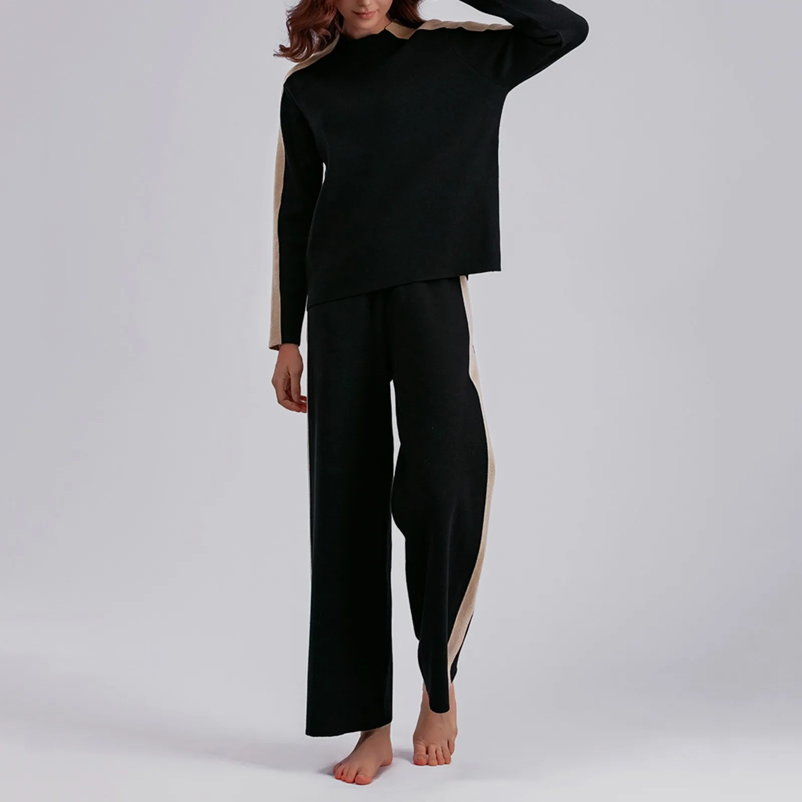 New In Winter Autumn Sweater 2 Piece Sets Womens Outfits Warm Loose Pullover Straight Jogging Pant Suits Casual Tracksuit Women
New In Winter Autumn Sweater 2 Piece Sets Womens Outfits Warm Loose Pullover Straight Jogging Pant Suits Casual Tracksuit Women