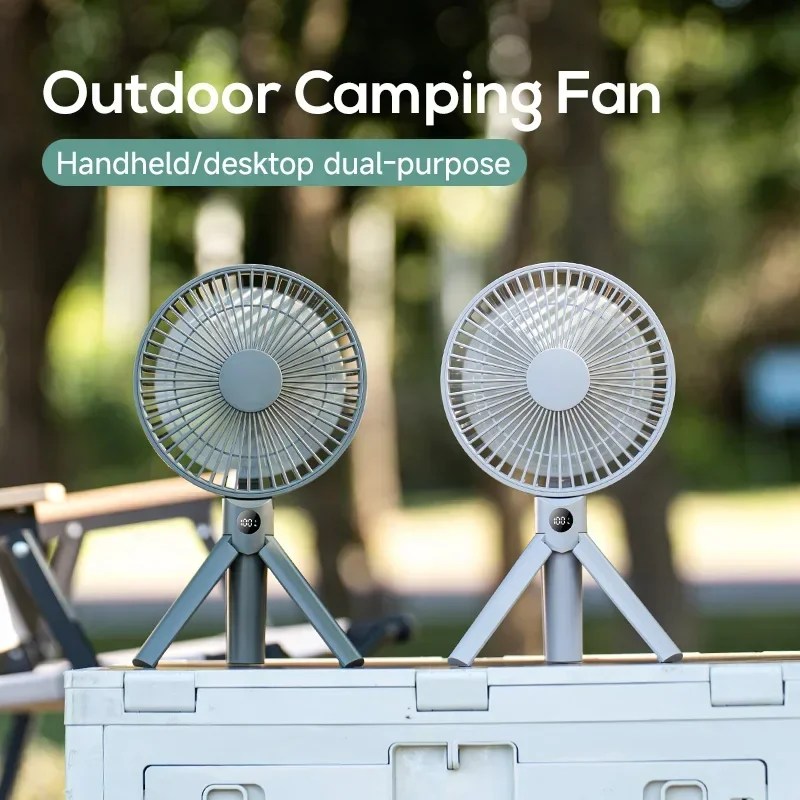 Portable Handheld Rechargeable Fan LED Digital Display 180° Adjustable Rechargeable Fan 4 Speed Wind Outdoor Camping Tripod Fan
Portable Handheld Rechargeable Fan LED Digital Display 180° Adjustable Rechargeable Fan 4 Speed Wind Outdoor Camping Tripod Fan